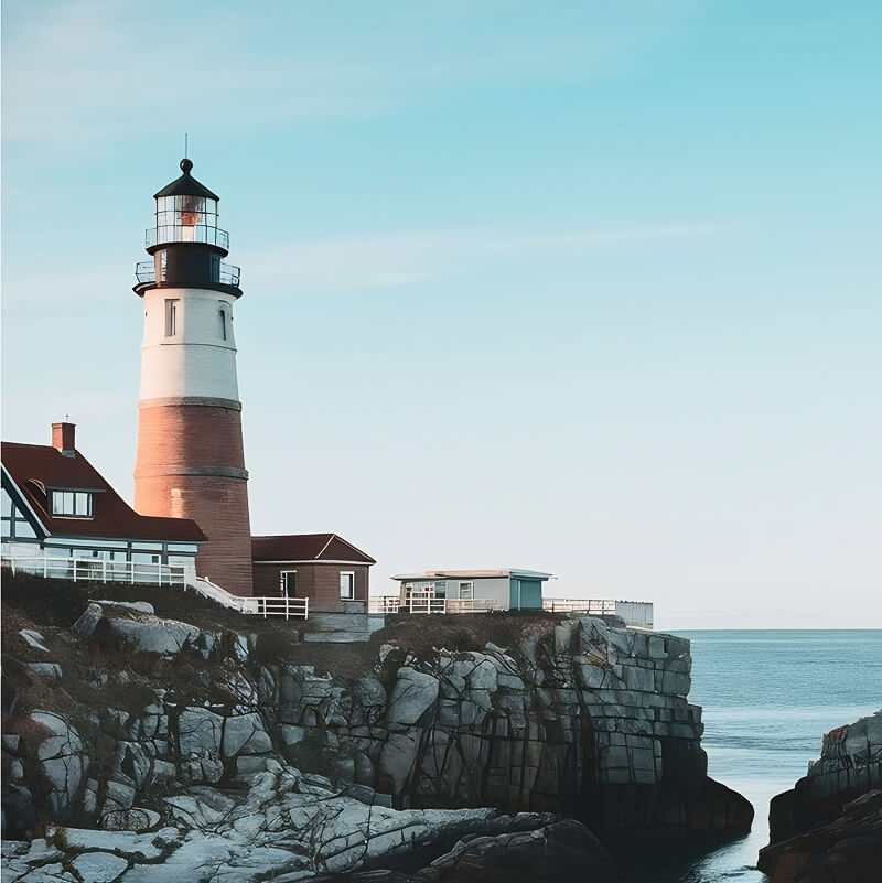 Lighthouse on the coast of Rügen